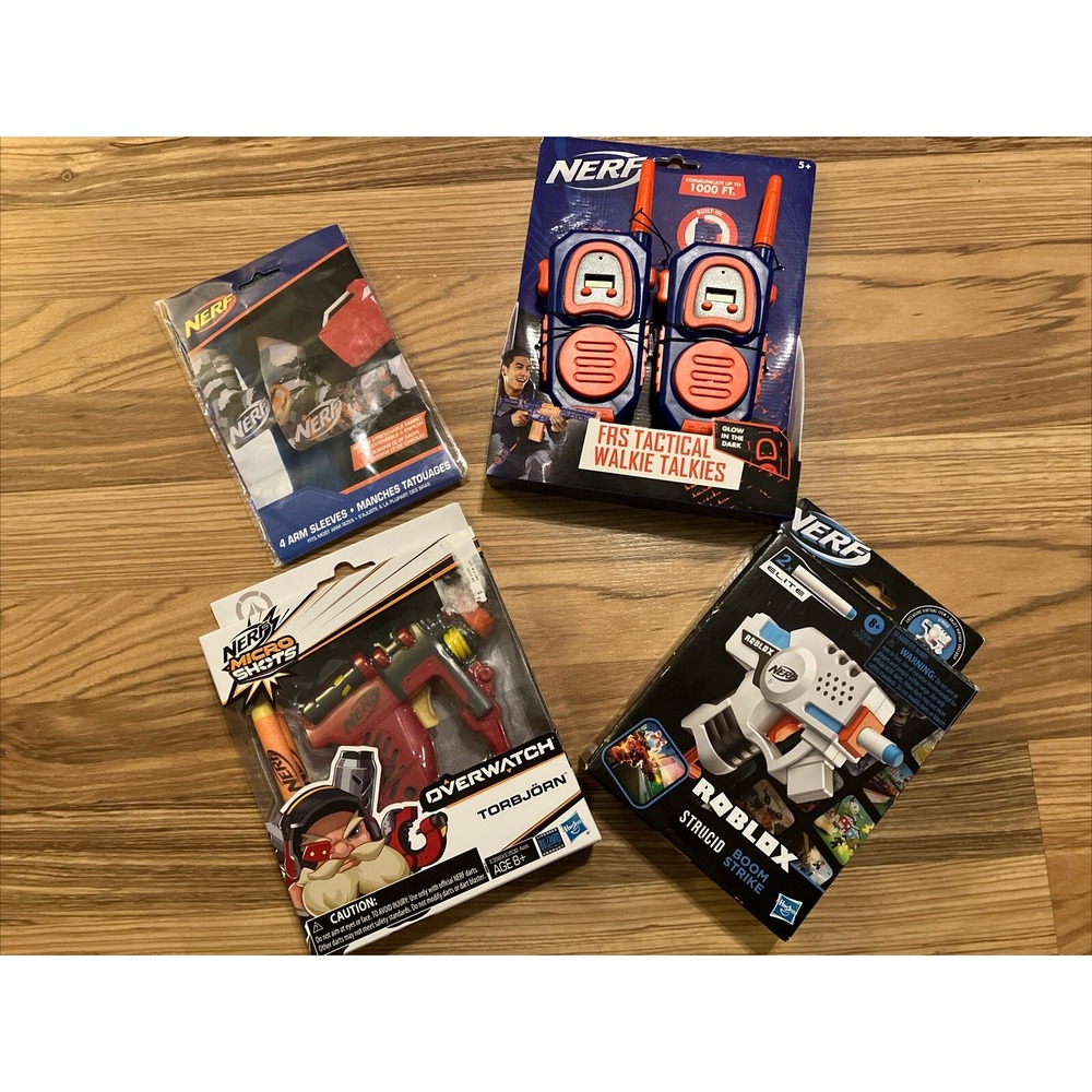 Nerf Lot Roblox Micro Shot Walkie Talkies Arm Sleeves‎